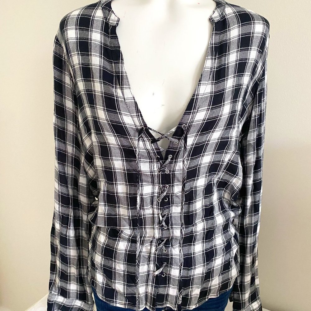 Lace Up Flannel